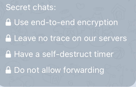 Secret Chat မှာ ပါဝင်တာတွေပါ။